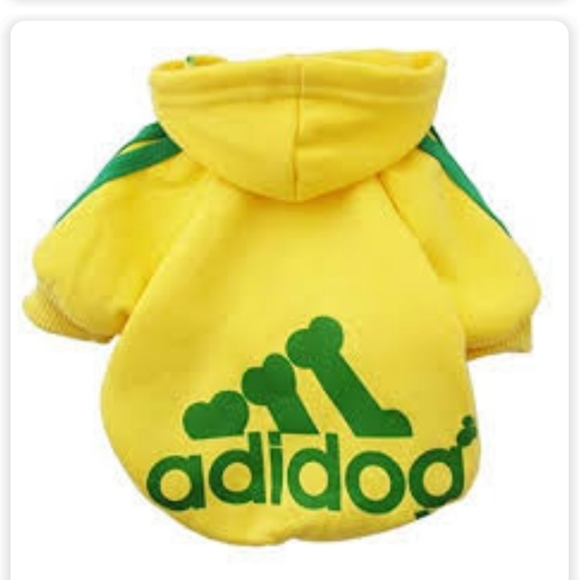 Other - ADIDOG Yellow Dog Hoodie!! Dog Clothes!!